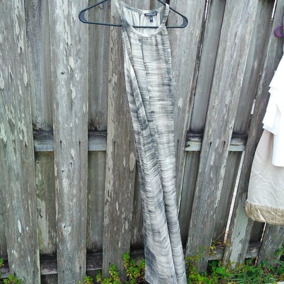 Eileen Fisher Womens Silk Brushstroke Print Midi Dress, Black, Medium - Picture 5 of 6